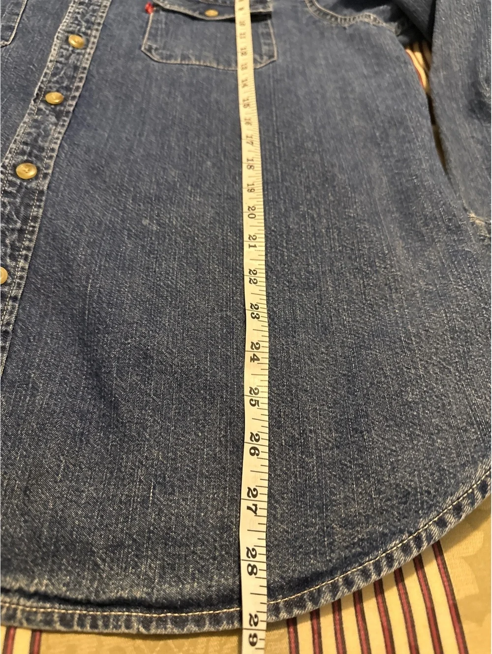 Levi's Men's Large Denim Button-Up Shirt